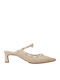 Leder Pumps mit Riemchen & mittelhoher Absatz Rosa