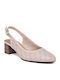 Pumps mit Riemchen Beige