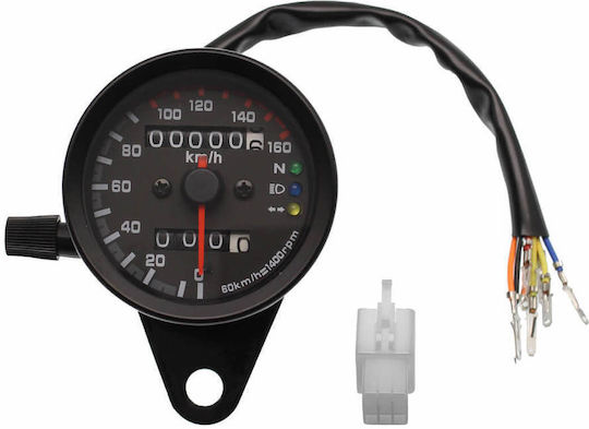 12v Led Αναλογικό Όργανο Ταχύμετρο Αυτοκινήτου 95mm