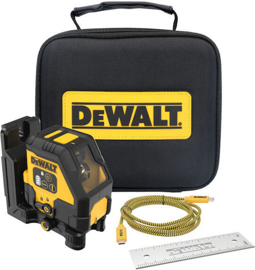 DEWALT Linear Laser-Wasserwaage Roter Strahl 10.8V mit Arbeitsbereich 30m