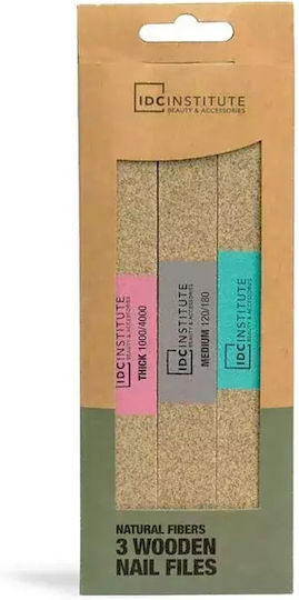 Idc Natural Fibers Nail File Set 3 Paper Nail Files 2 Surfaces 5 Grits 18cm