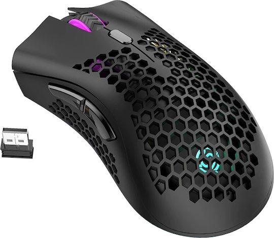 RM310 Безжична RGB Геймърска Мишка Черен
