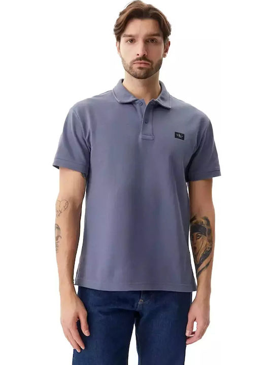 Calvin Klein Polo Μπλούζα Κοντομάνικη Μπλε