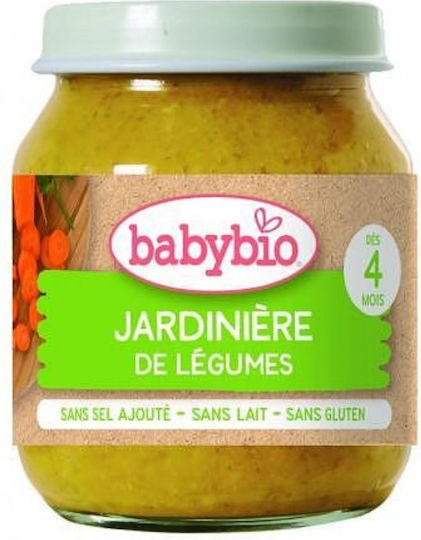 Babybio Baby Meal with Flavor Garden Vegetables No Added Sugar 130gr for 4+ Months