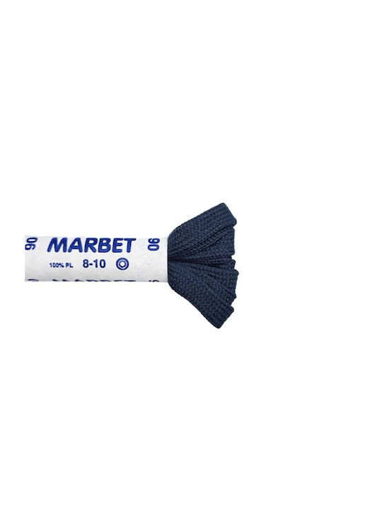 Κορδόνια Παπουτσιών Μπλε Πλακέ 90cm Marbet