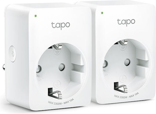 TP-LINK Tapo P100 Smart Single Socket with Surge Protection with Switch 2pcs