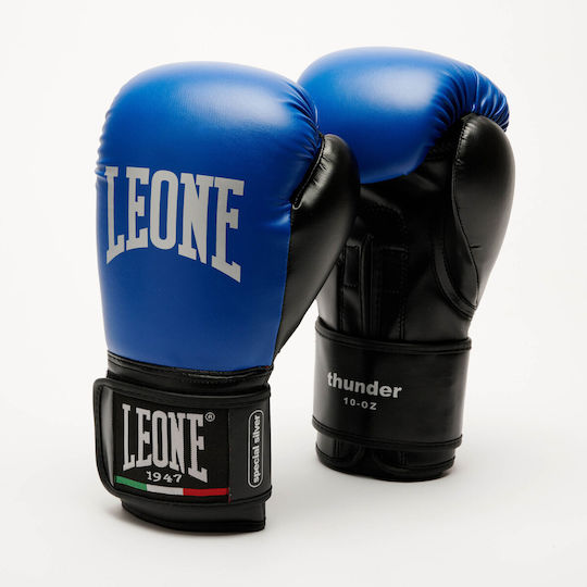 Leone 1947 Παιδικά Γάντια Πυγμαχίας από Συνθετικό Δέρμα για Αγώνα Μπλε