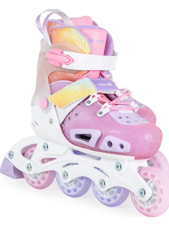 Byox Kids Adjustable Inline Rollers Pink