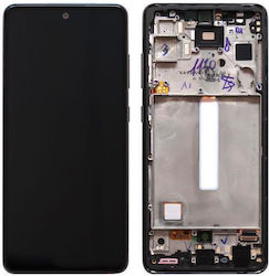 Samsung Οθόνη & Μπροστινή Πρόσοψη A528b για Samsung A528B Galaxy A52s 5G (Μαύρο)
