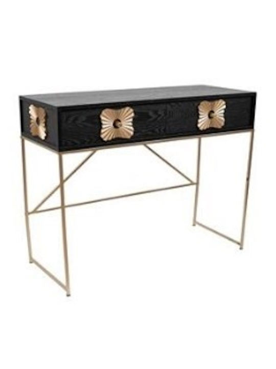 Конзолна маса Дървена Black Gold Д100xШ39xВ77cm