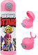 Koupakoupa Kinderflasche Brawl Stars Rostfreier Stahl mit Strohhalm Rosa 500ml