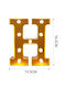 Tpster Dekorative Lampe Brief Gold