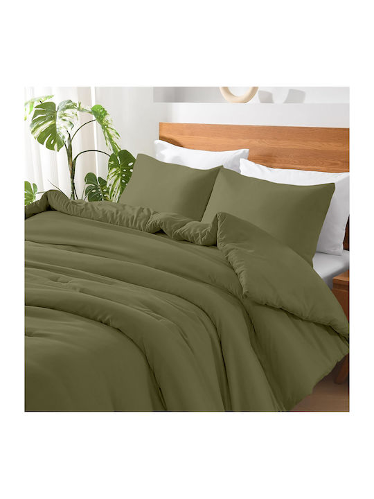 Lino Home Basico Σετ Σεντόνια Μονά 170x260εκ. K...