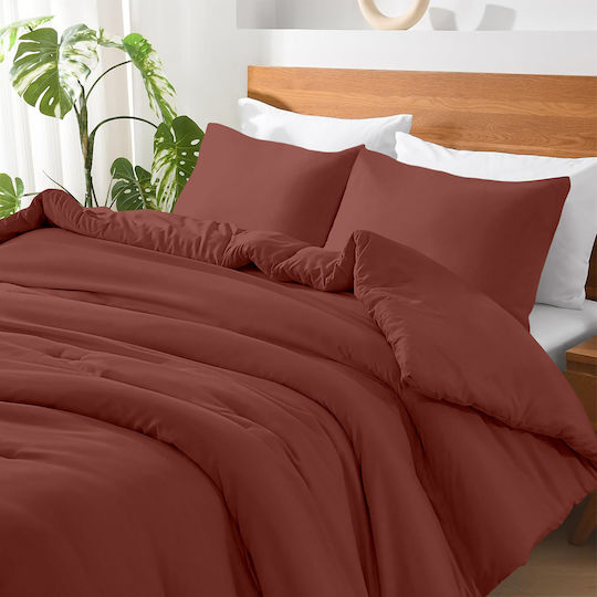 Lino Home Bettlaken Super-Doppel mit Gummiband 160x200+30cm. Basico Rose