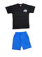 Kinder-Set mit Shorts Sommer 2Stück Black Adventure