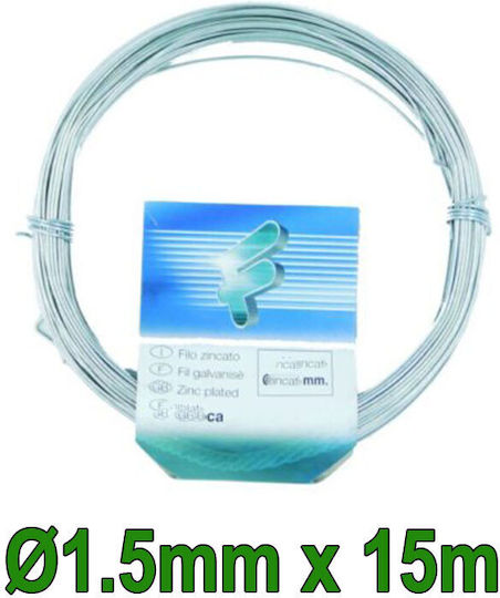 Filomat Galvanized Wire Ø1.5mm X 15m 10-37-004