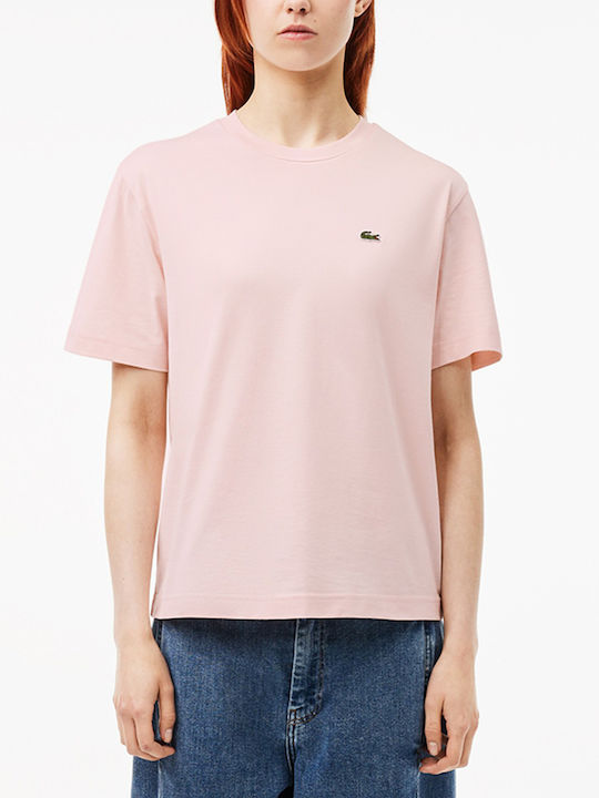 Lacoste Γυναικείο T-shirt Light Pink