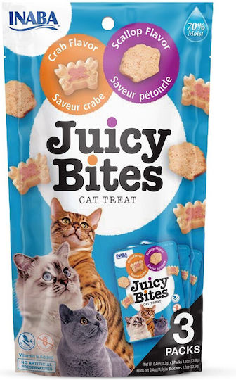 Churu Cat Juicy Bites Scallop & Crab 34gr