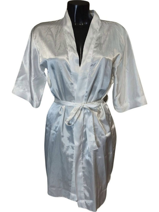Elite Winter Braut Damen Robe Weiß
