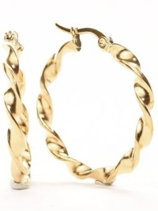 Kloxx Earrings Hoops made of Silver Gold Plated