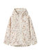 Wasserdicht Kinder Freizeitjacke mit Kapuze Ecru