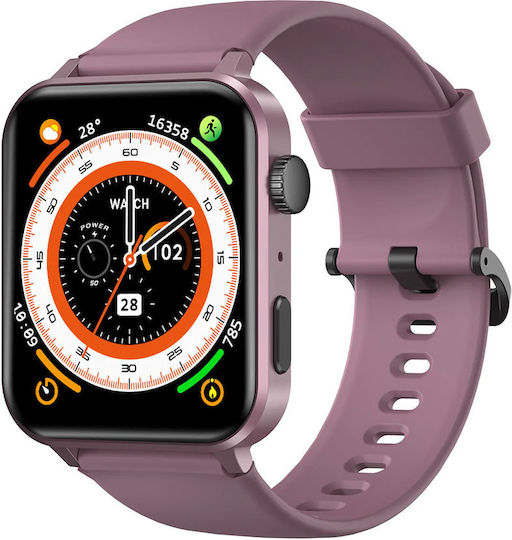 BlackView R30 Pro Smartwatch με Παλμογράφο (Μωβ)
