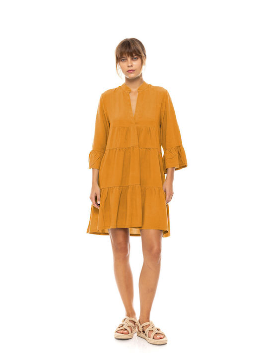 Beachwear Solid Orange Bn-284 Bn-284-orange Orange