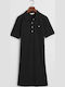 Summer Athletic Dress Short Sleeve Black