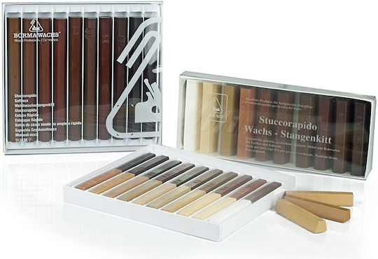 Borma Wachs 10136kl Quickfiller Μαλακό Κερί Stick Αποκατάσταση Ζημιών Άλλων Μικρών Γρατζουνιών 7.5cm 15gr Νο136 Πράσινο Πεύκο