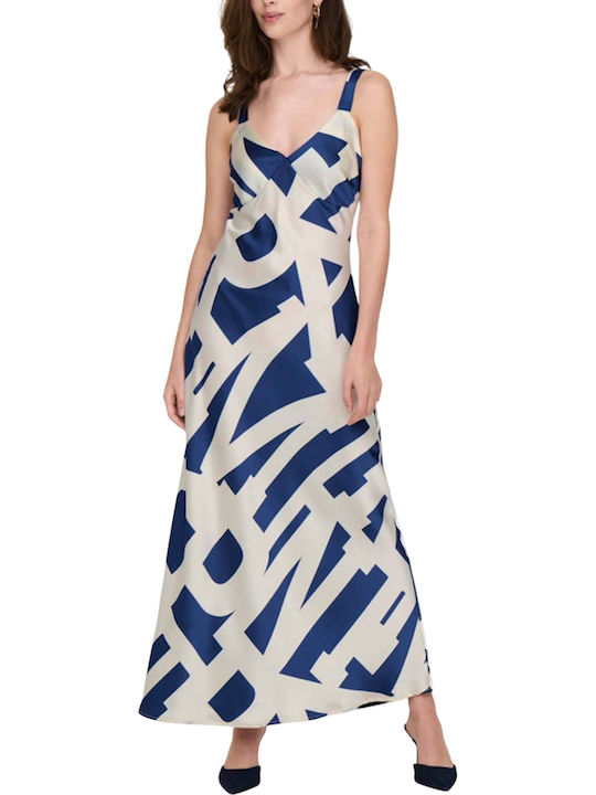 Only Satin Evening Blue Dress