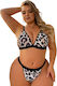 Women's Plus Size Set Annamu Leopard A-1026