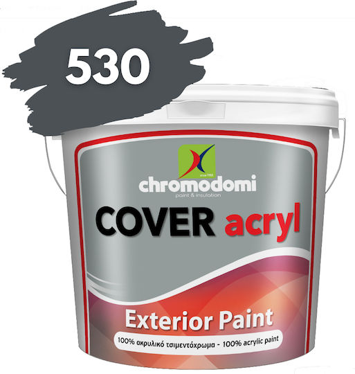 Χρωμοδομή Cover Acryl Τσιμεντόχρωμα Ακρυλικό Γκρι 750ml 02-Τ32-75