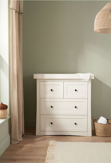 Harrogate Бебешка гардероб с 3 чекмеджета Екрю 52x95x93см