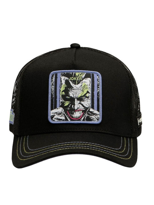 Capslab Hat Trucker Cap Dc Comics Cotton Serge Cl Dc8 1 Ct Jok Black-cl Dc8 1 Ct Jok-black