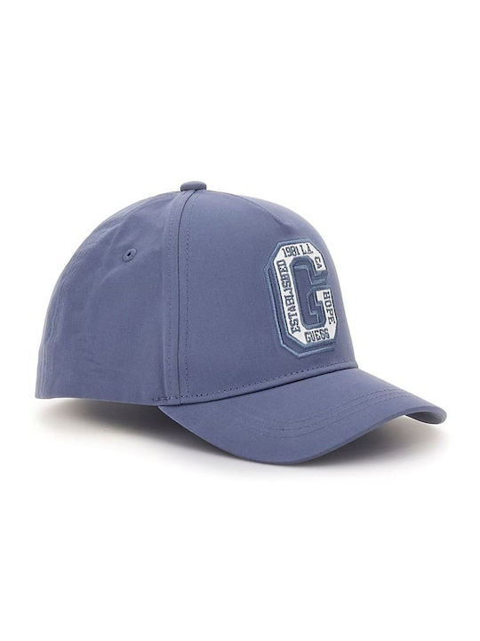 Guess Kids' Hat Jockey Fabric Baseball Blue