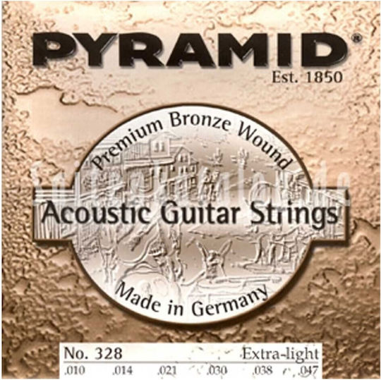 Pyramid Extra-light Einstellen Bronze Akustikgitarrensaiten 10 - 47