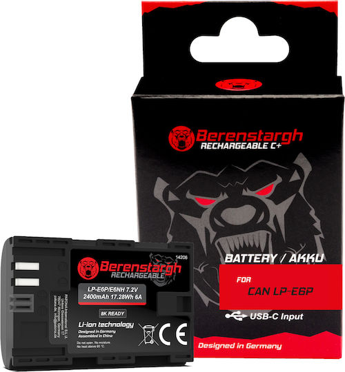 Berenstargh Rechargeable Battery Lp-e6p Canon R5 Mark Ii R6 Mark Ii R7 R6 R5 R