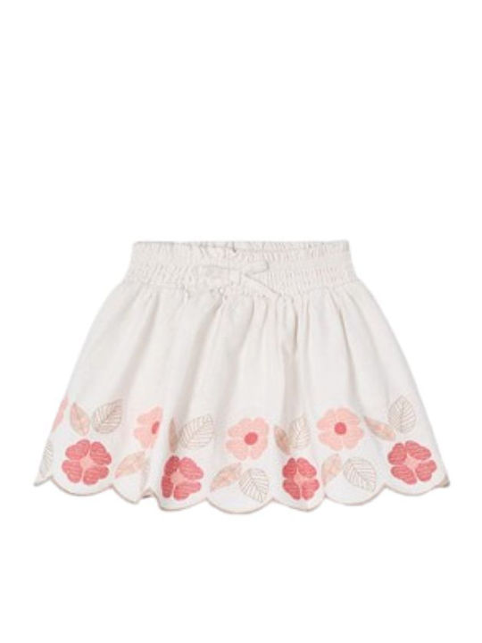 Kids' Skirt Floral Beige