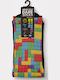 Κάλτσα #doyoudaresocks By Dimi Socks Digital Printed Casual Tetris Ds70022-πολύχρωμο