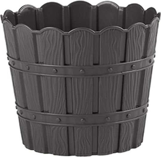 Violet House Pot Plastic Charcoal