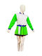 Karnevalskostüm für Erwachsene Cheerleader Neon