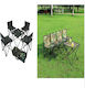 SDS Camping Table Set Foldable in Case 5 Pieces