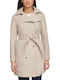 Women's Ecru Coat with Belt
