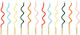 PartyDeco Birthday Candle Multicolored 12pcs SCS-27-000