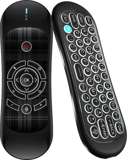 Wireless Remote Control No Brand R2 Air Mouse Usb 2.4ghz Microphone Ir Learning Black 13043