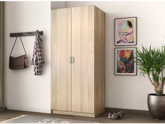 Δίφυλλη Ντουλάπα 90x60x180cm Λαττέ