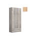 Doppeltür Kleiderschrank mit Aufsatz Honey 102x60x233cm