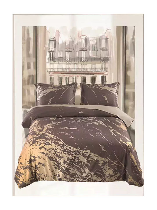 Makis Tselios Home Покривало Кингсайз Кафяв 240x250см