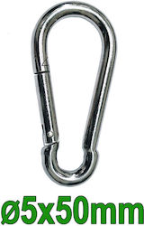 Galvanized Carabiner Din5299 Ø5x50mm 25507