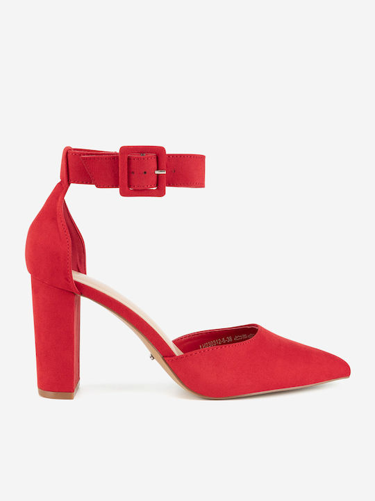 Red Heels with Strap